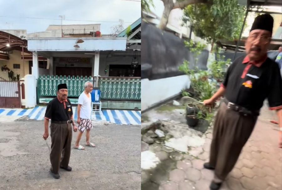 Tetangga nyelonong bawa celurit di Malang